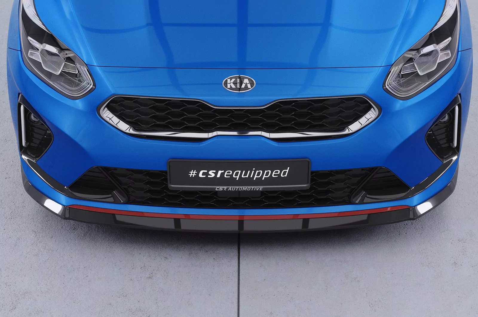 Cup-Spoilerlippe mit ABE für Kia Ceed (CD) GT CSL422 Strukturiert (schwarz matt)