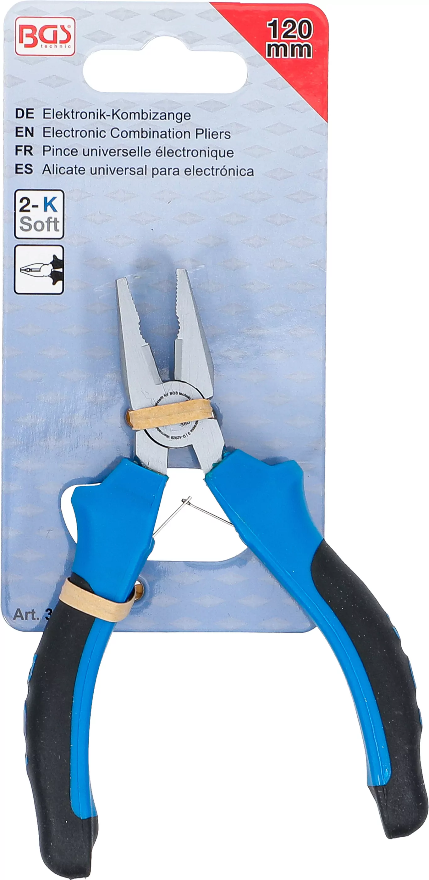 Elektronik-Kombizange | mit Feder | 120 mm