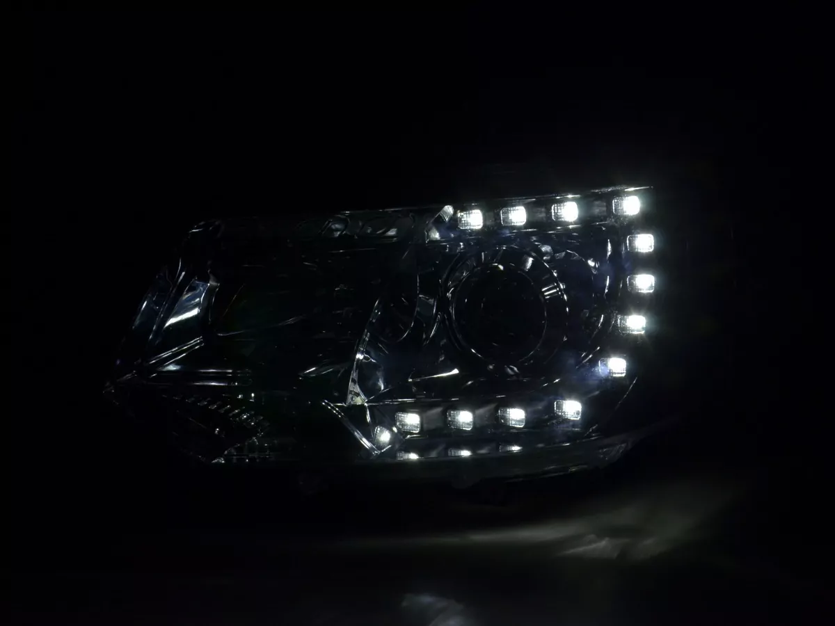 Scheinwerfer Set Daylight LED Tagfahrlicht VW Bus T5 Bj. ab 2009 chrom