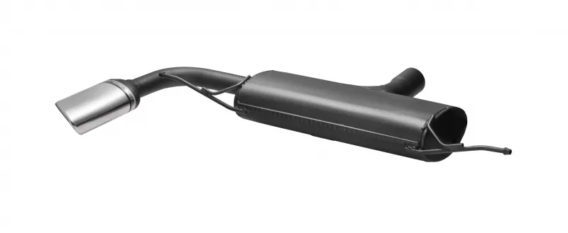 Ulter Sportauspuff für Audi TT typ 8J 2007-2013 - 1 Endrohr Oval 120×80