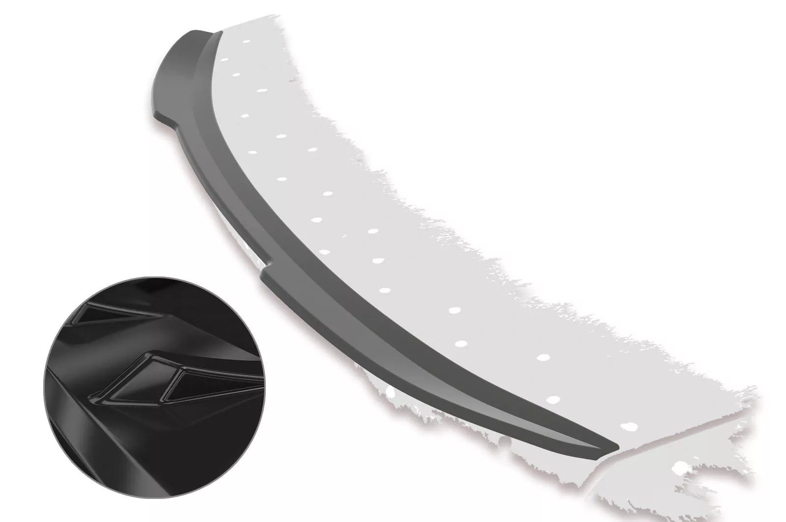 Heckflügel mit ABE für Ford Mondeo MK4 (Typ BA7) Glossy (schwarz hochglanz)