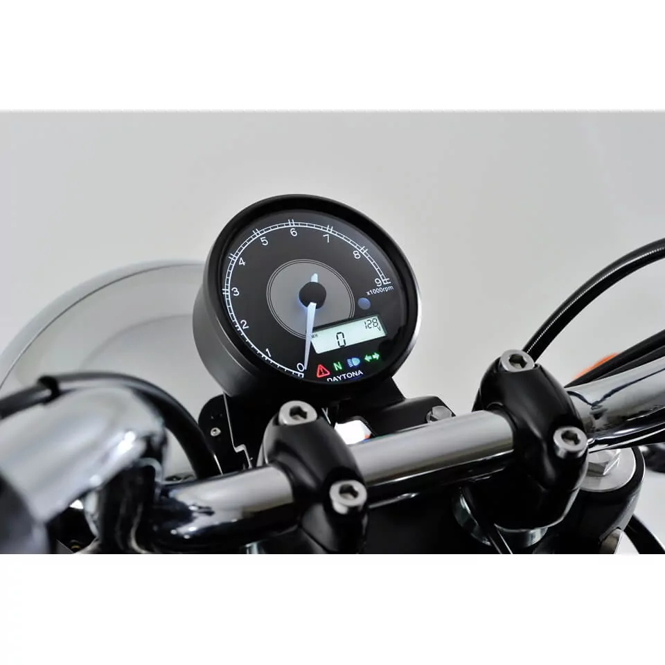 DAYTONA Digitaler Drehzahlmesser mit Tacho VELONA mit ABE
