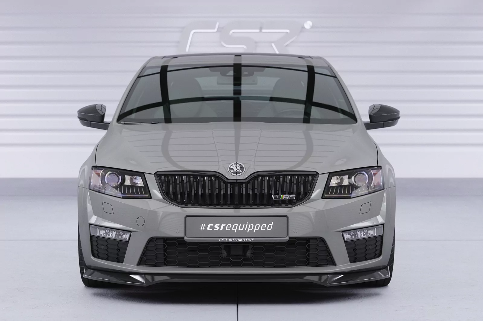 Cup-Spoilerlippe mit ABE für Skoda Octavia 3 (Typ 5E) RS CSL150 Schwarz Strukturiert