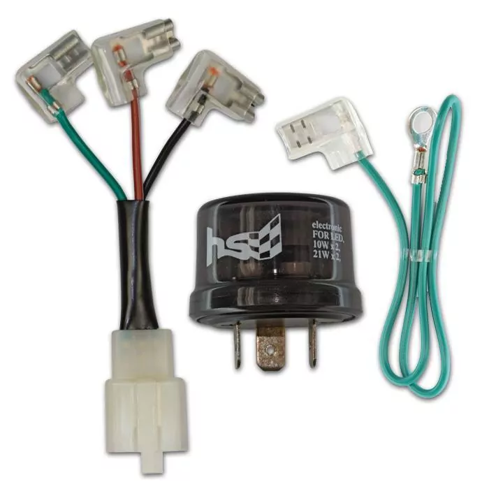 LED Blinkrelais 3-Polig | 12V | 10-21W | Universal G = Masse / L = Signal / P = geschal. Plus