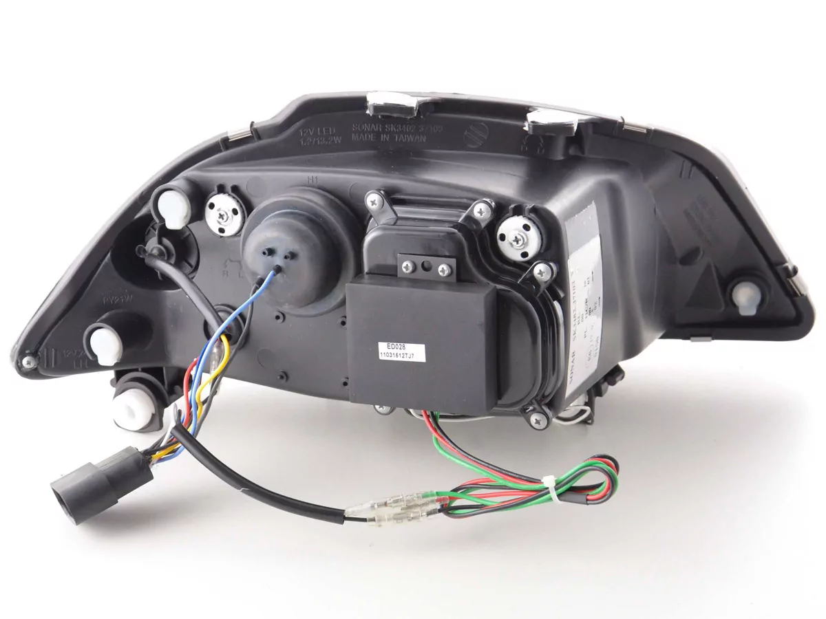 Scheinwerfer Set Daylight LED Tagfahrlicht Seat Ibiza 3 6L Bj. 02-08 chrom