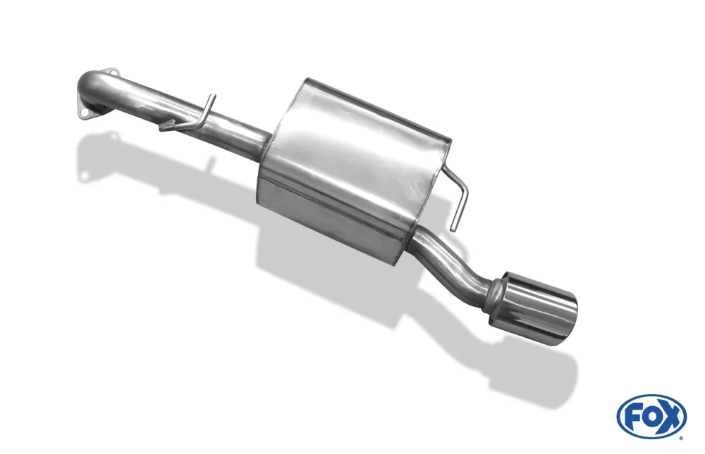 Toyota Yaris XP9 TS  Endschalldämpfer einseitig passend an original Stoßstange - 1x90 Typ 17