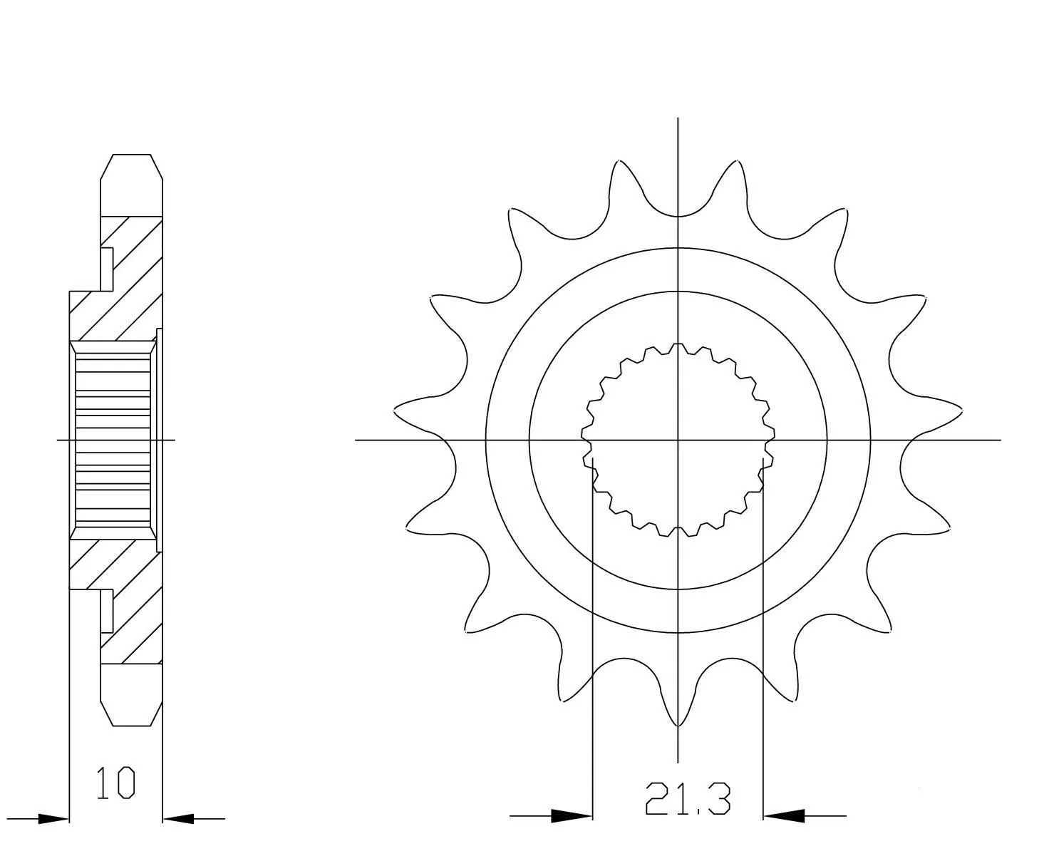 EK-Chain Kettensatz 520DEX für Suzuki GW250 Inazuma ab Modelljahr 2012-