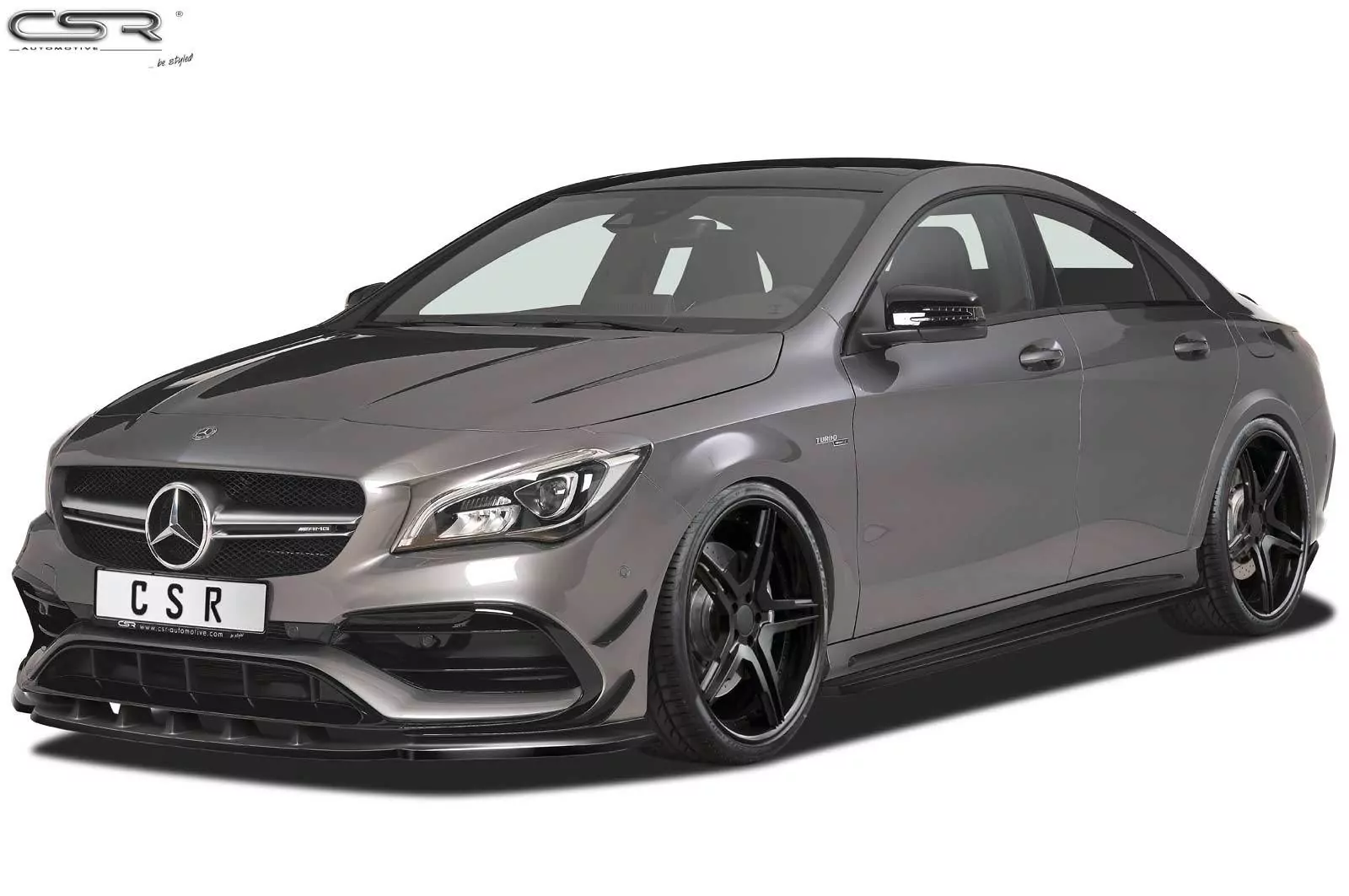 Cup-Spoilerlippe mit ABE für Mercedes CLA 45 AMG / A 45 AMG CSL315-M Carbon Look (matt)
