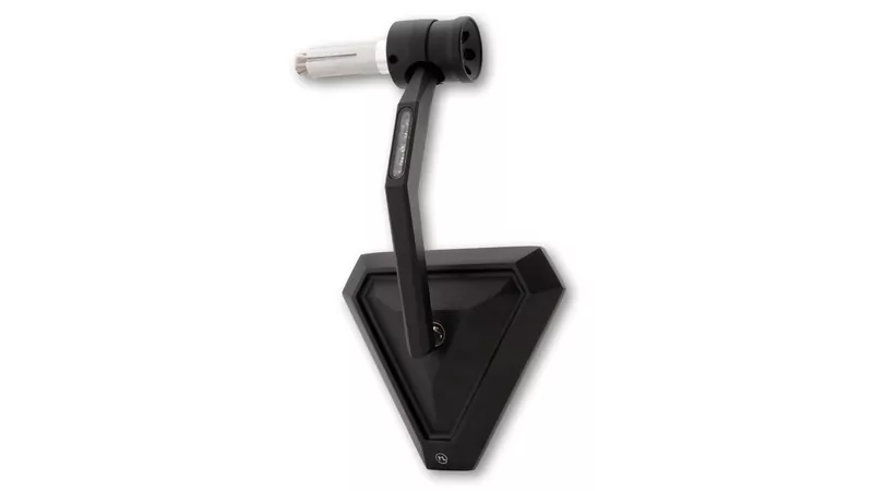 HIGHSIDER pro Bar End Mirror Montana-RIM Black With LED Indicator (1pc)