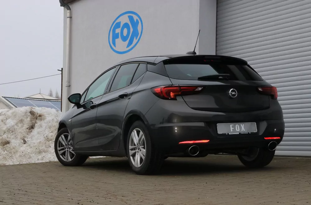 Opel Astra K Schrägheck  Endschalldämpfer quer Ausgang rechts/links - 129x106 Typ 32 rechts/links