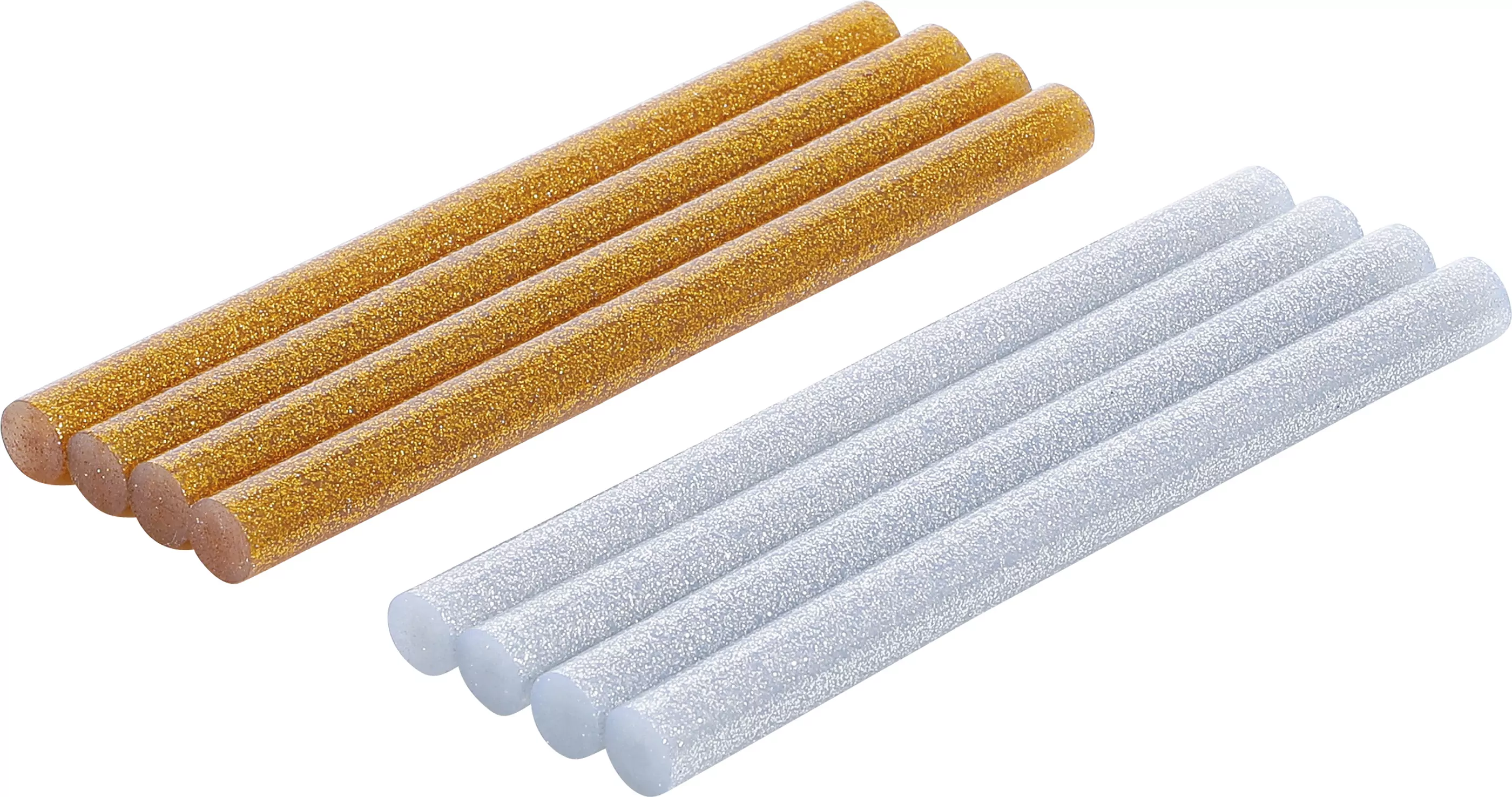Heißklebe-Patronen | gold-/silber-metallic | Ø 11 mm, 150 mm | 8-tlg.