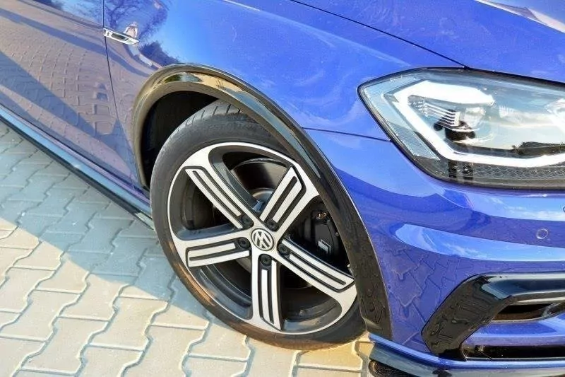 Kotflügel Verbreiterung Passend Für VW GOLF 7 R FL Schwarz Hochglanz Schwarz Hochglanz