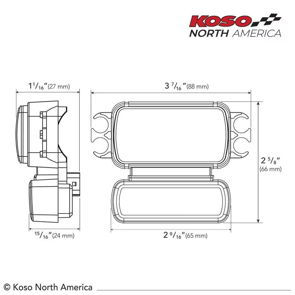 KOSO D2 Multifunktions Meter passend für HD ® Streetbob 2018+ mit ABE