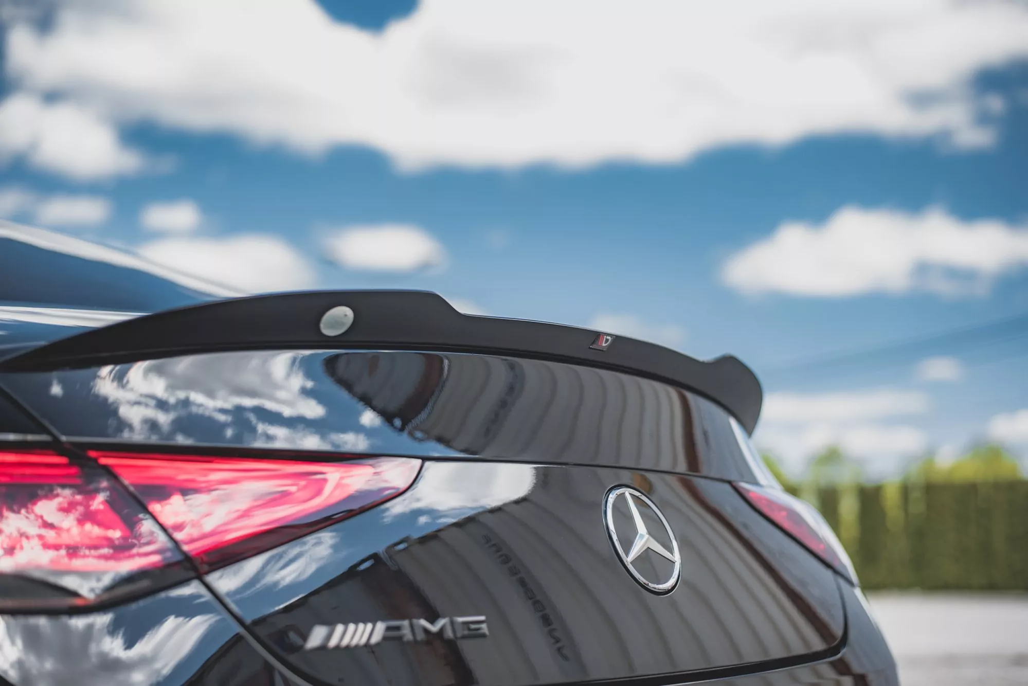 Spoiler CAP Passend Für Mercedes-Benz CLS AMG-Line C257  Schwarz Hochglanz