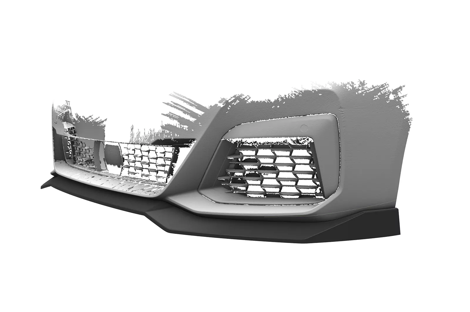 Cup-Spoilerlippe mit ABE für BMW 5er G30/G31 M-Paket LCI CSL646 Schwarz Strukturiert