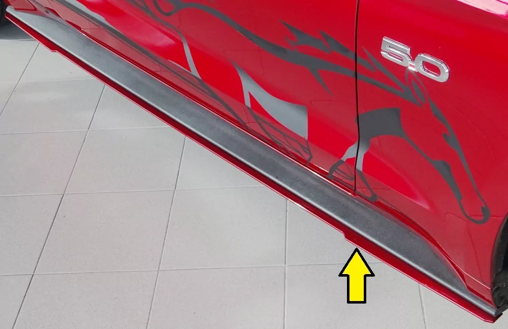 Rieger Seitenschwelleransatz für Ford Mustang 6 (LAE) | Coupé 11.14-07.17 (bis Facelift) nur für orig. GT-Schweller