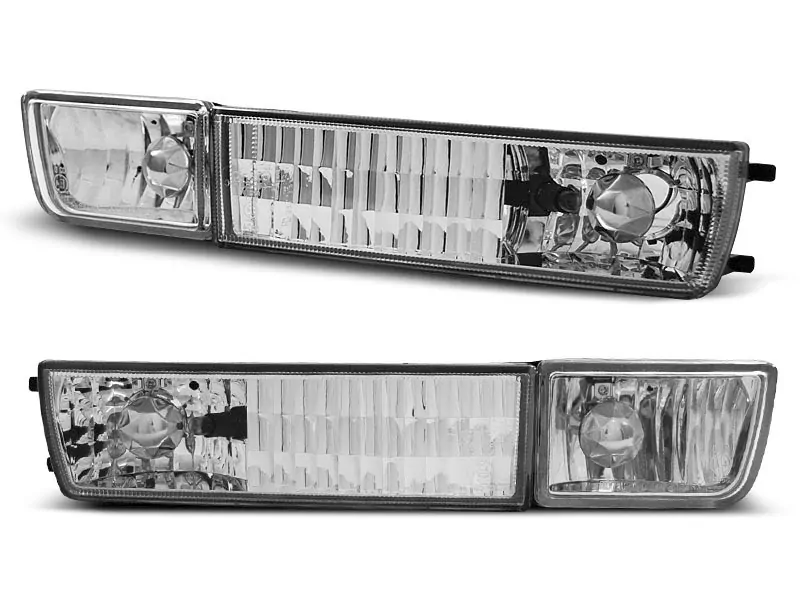 Front Direction With Fog Lights Chrome Fits Vw Golf 3 / Vento