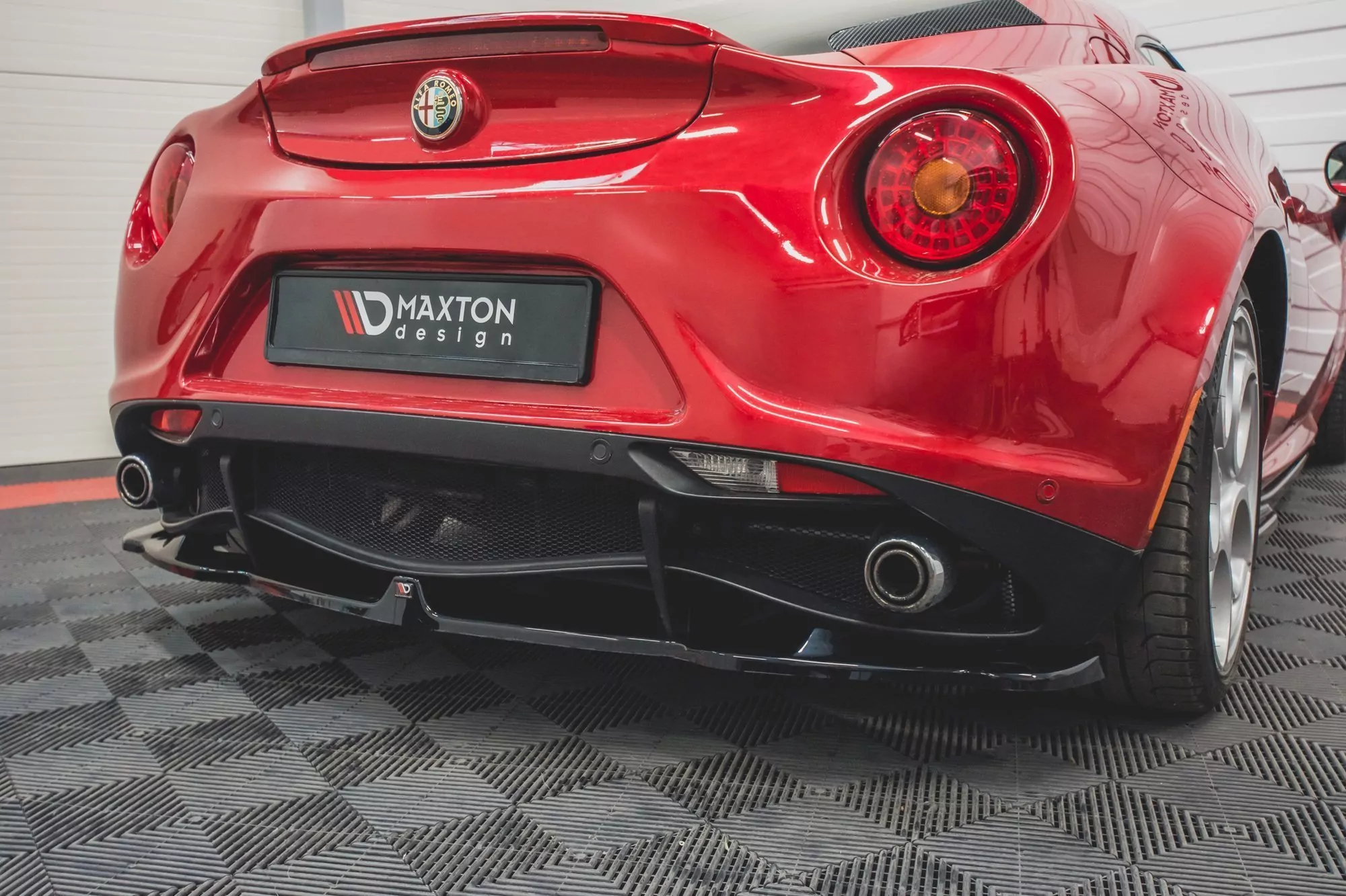 Mittlerer Diffusor Heck Ansatz Passend Für Passend Für Alfa Romeo 4C Schwarz Hochglanz Schwarz Hochglanz