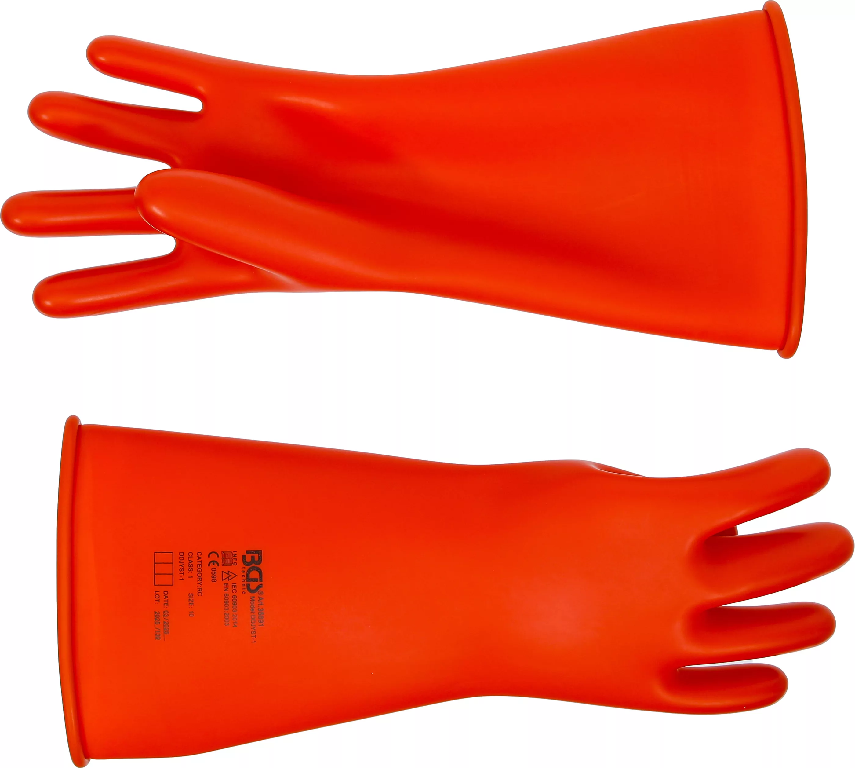 Elektriker-Schutzhandschuhe | mit Naturlatex Schutzisolierung | Größe 10 (XL)