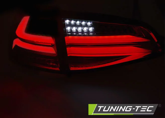 Led Bar Tail Lights Smoke Fits Vw Golf 7 13-17