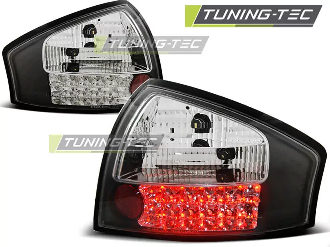 Led Tail Lights Black Fits Audi A6 05.97-05.04