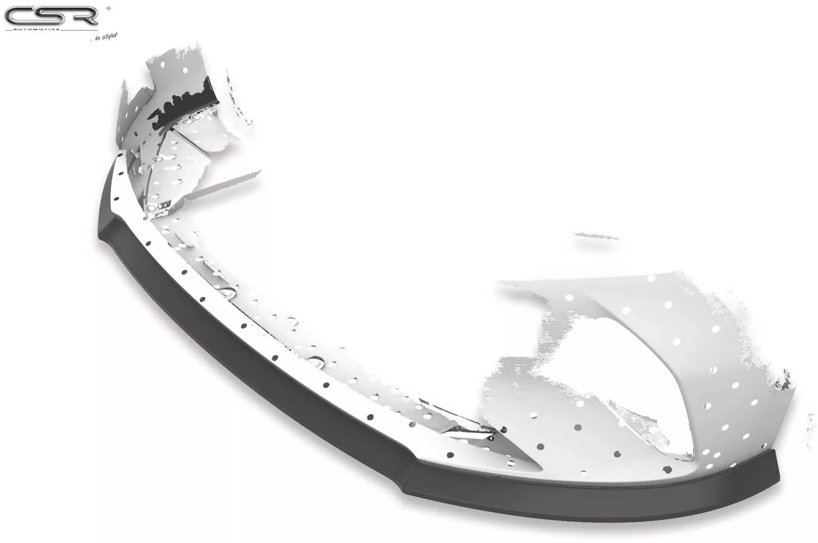 Cup-Spoilerlippe mit ABE für Opel Corsa F CSL435-M Carbon Look (matt)