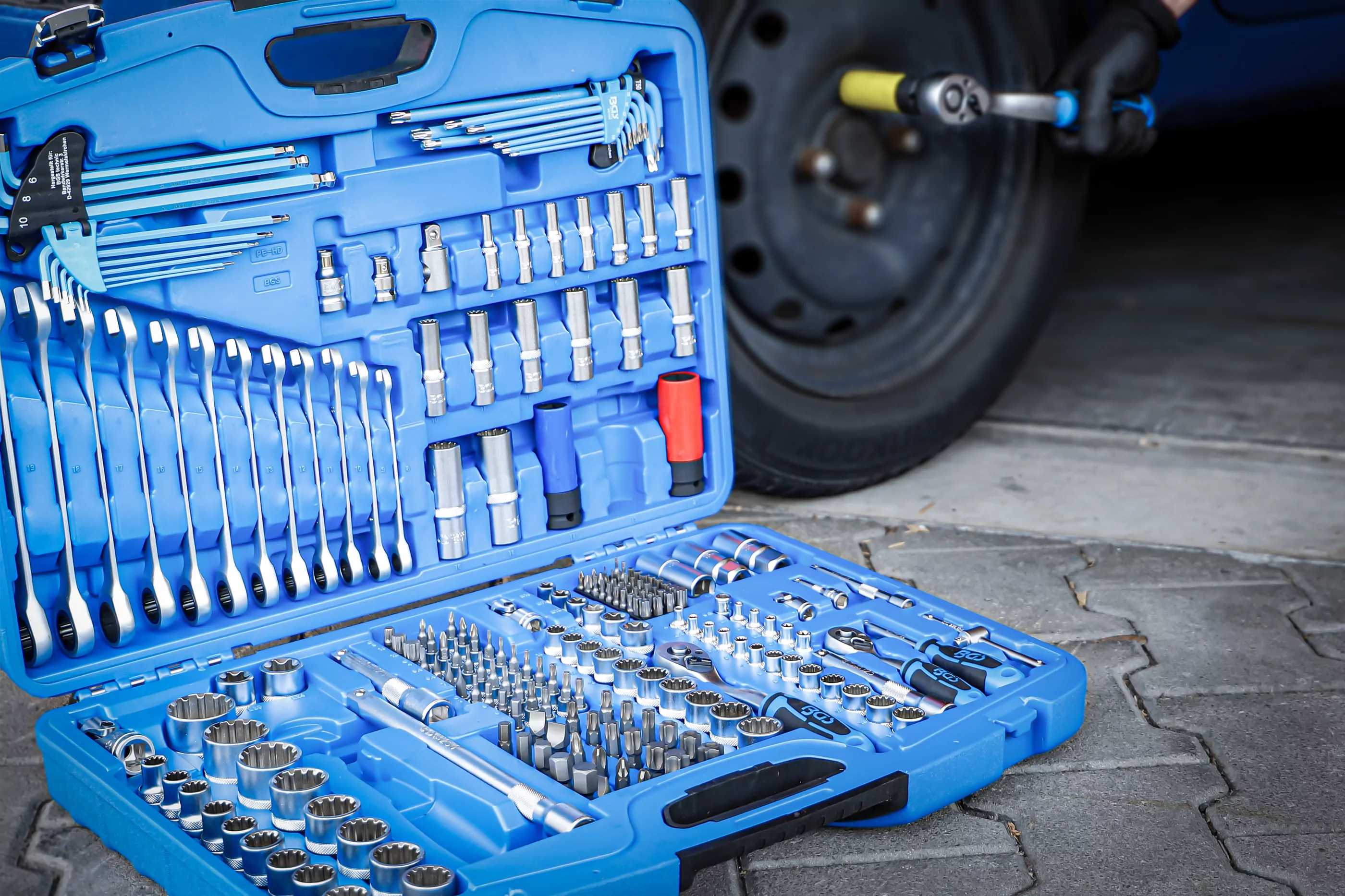 Steckschlüssel-Satz "Gear Lock" | Antrieb 6,3 mm (1/4") / 10 mm (3/8") / 12,5 mm (1/2") | 218-tlg.