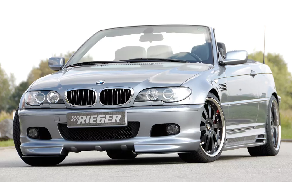 Rieger Spoilerschwert für BMW 3er E46 | Touring 02.02- (ab Facelift) 2-teilig, für Spoilerlippe 50118