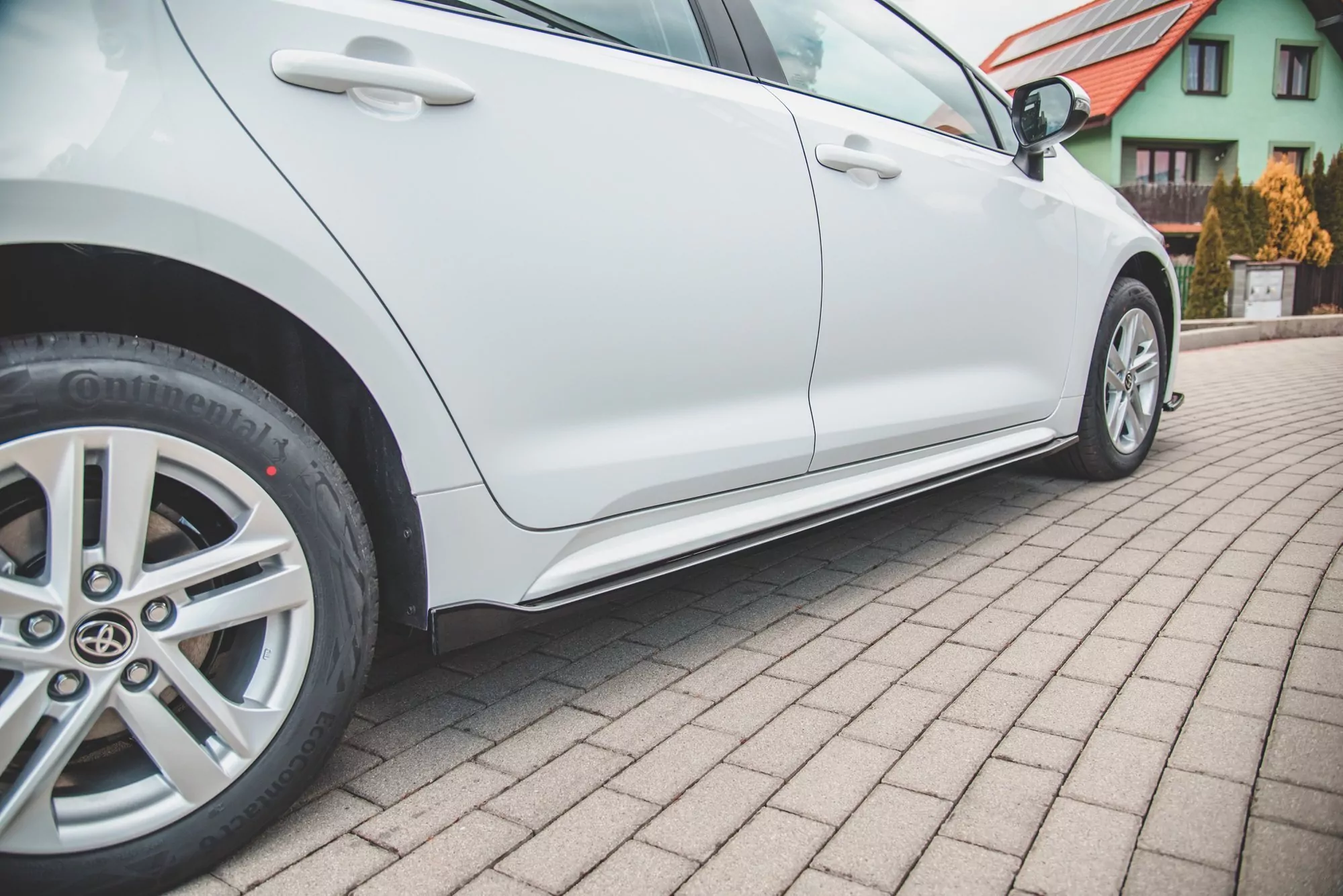 Seitenschweller Ansatz Passend Für Passend Für Toyota Corolla XII Touring Sports Schwarz Hochglanz Schwarz Hochglanz