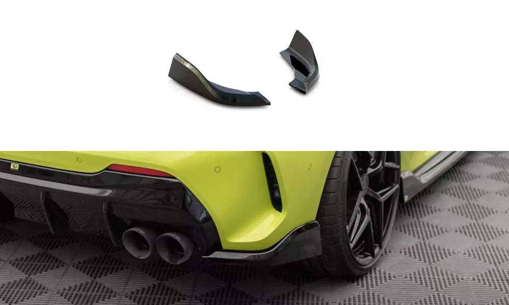 Heck Ansatz Flaps Diffusor V.6 Für (Für Heckansatz V.3) BMW 1er M-Paket /  M135i / 128ti F40 Schwarz Hochglanz