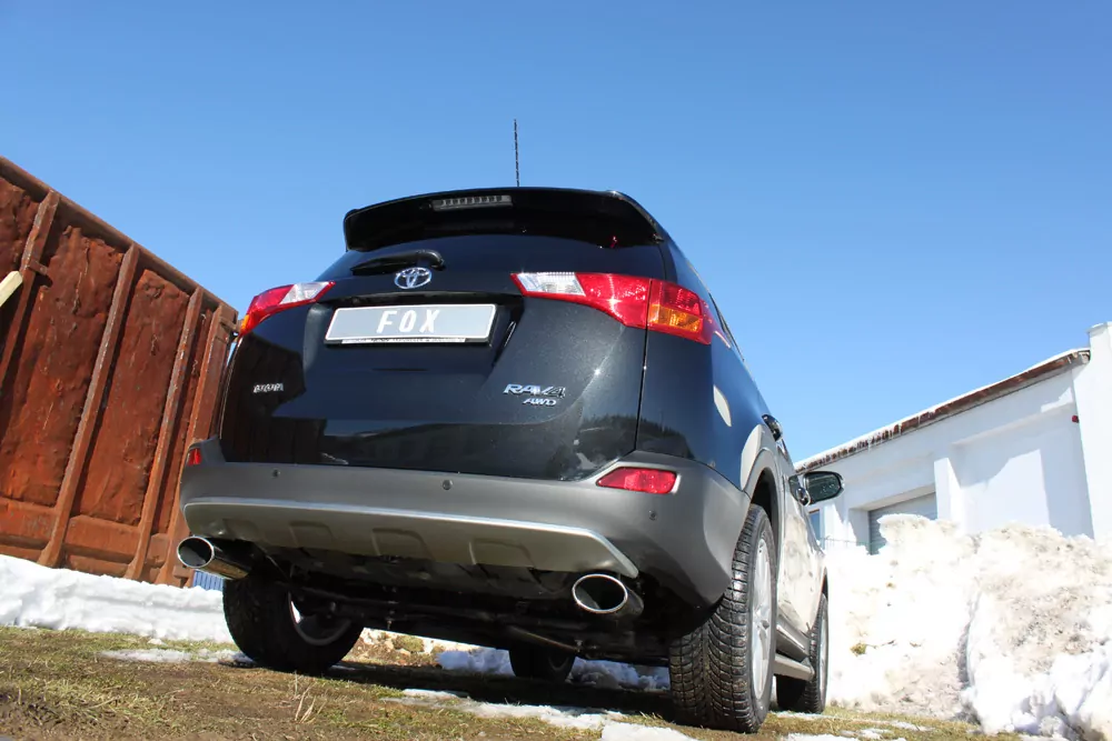 Toyota RAV 4 IV  Endrohrsystem rechts/links passend auf original Mittelschalldämpfer - 140x90 Typ 44 rechts/links