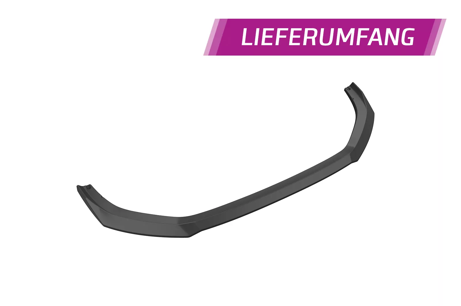 Cup-Spoilerlippe mit ABE für Audi A8 D5 S-Line CSL656 Schwarz Strukturiert