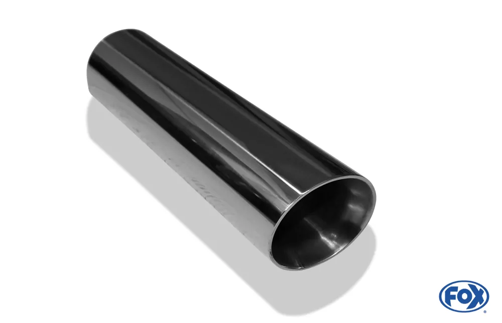 Anschweißendrohr Typ 25  Ø 70 mm / Länge: 300 mm - rund / uneingerollt / abgeschrägt / mit Type-B Einsatz