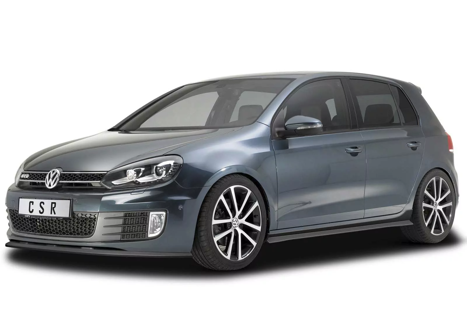 Seitenschweller für VW Golf 6 Lackierfreundlich (schwarz matt)