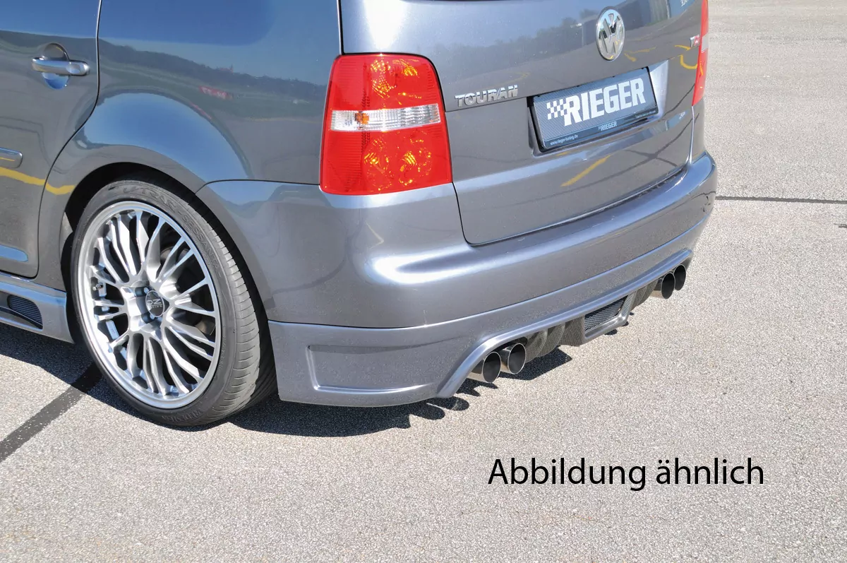 Rieger Heckschürzenansatz für VW Touran (1T) - Van 03.03-10.06 (bis Facelift) carbon optik