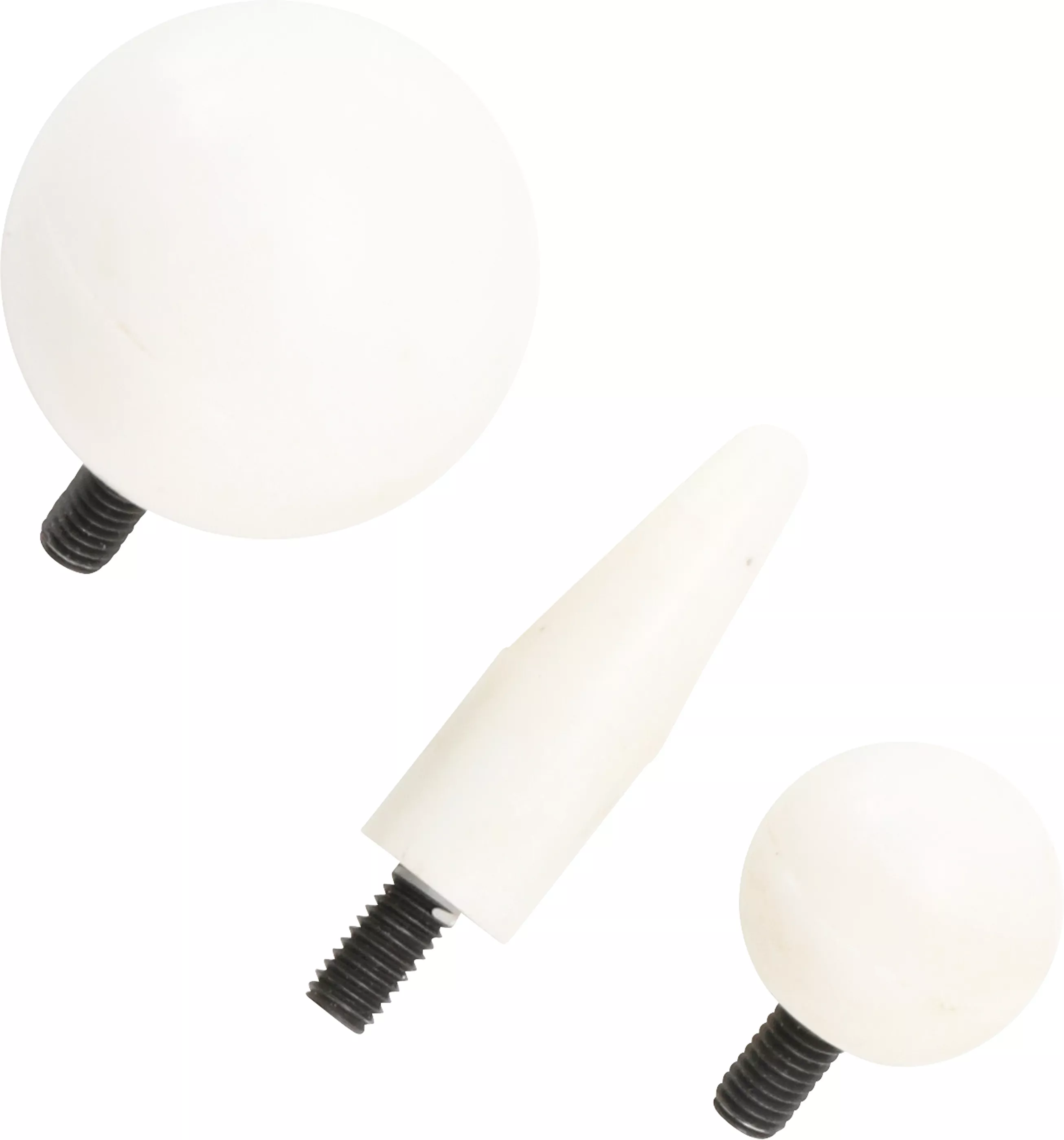 Kunststoff-Ersatzköpfe für Ausbeueleisen | M5 x 0,8 mm | für Art. 1659 | 3-tlg.