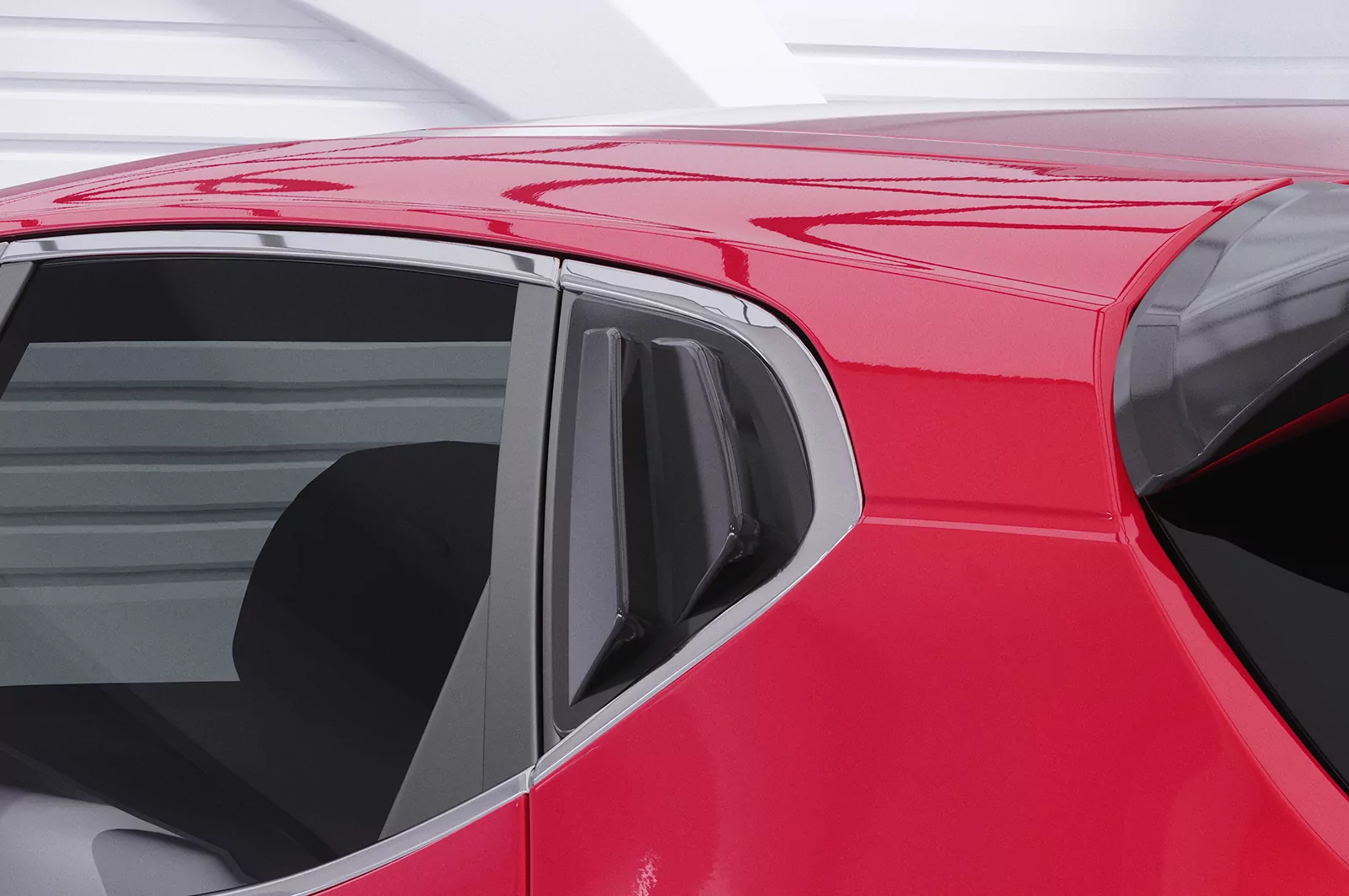 Seitenscheibenblenden für Kia Ceed (JD) SSB012 Schwarz Strukturiert