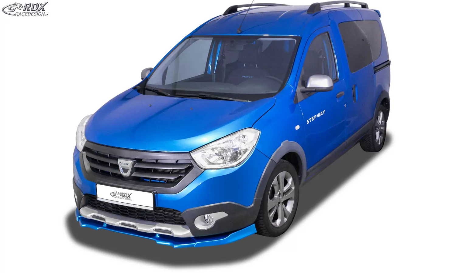 RDX Frontspoiler VARIO-X für DACIA Dokker Stepway (SD) & Lodgy Stepway (SD) Frontlippe Front Ansatz Vorne Spoilerlippe