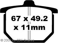 Ebc-fa29 (fa29 / 30 / 31 Sind Identisch) (=11,10,9mm)