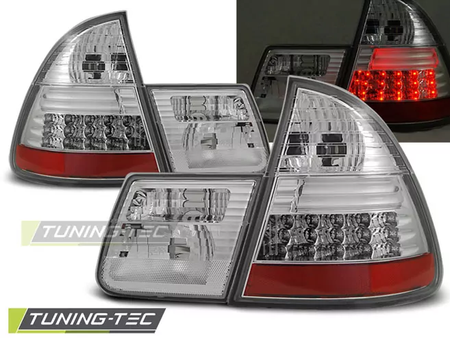 Led Tail Lights Chrome Fits Bmw E46 99-05 Touring