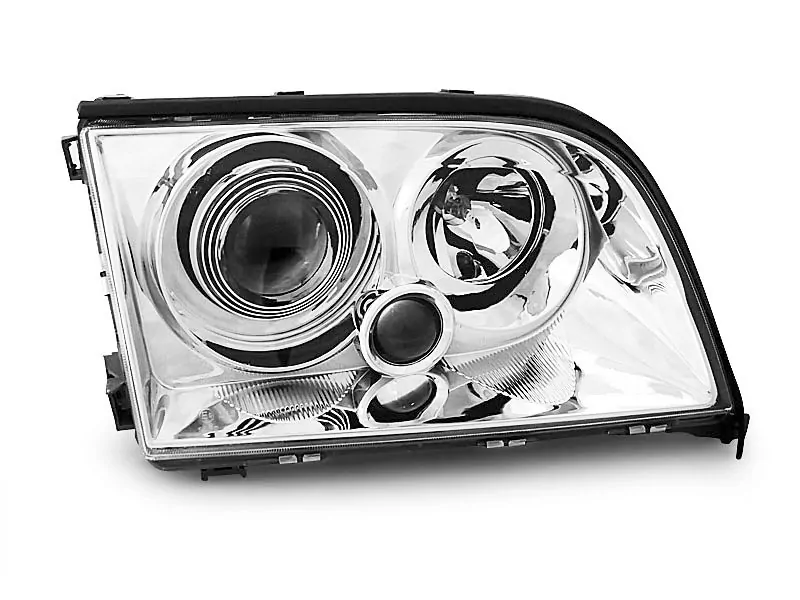 Headlights Chrome Fits Mercedes W140 S-Klasse 03.91-10.98