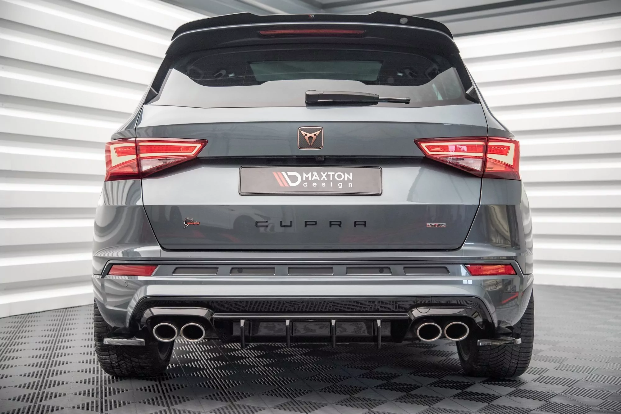 Spoiler CAP Für Cupra Ateca Mk1 / Mk1 Facelift Schwarz Hochglanz