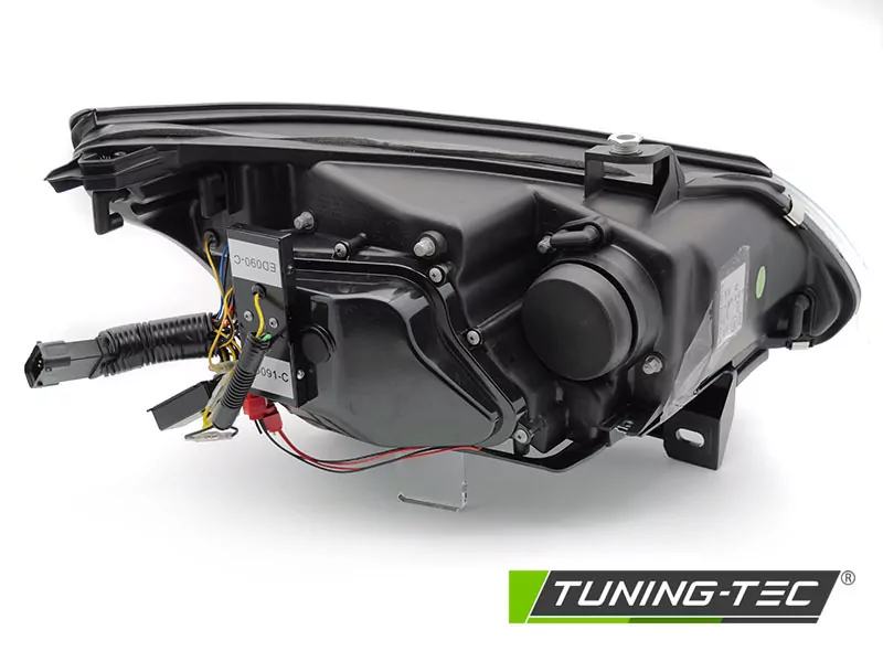 Xenon D1s Headlights Angel Eyes Black Led Indicator Fits Bmw E60/e61 05-07