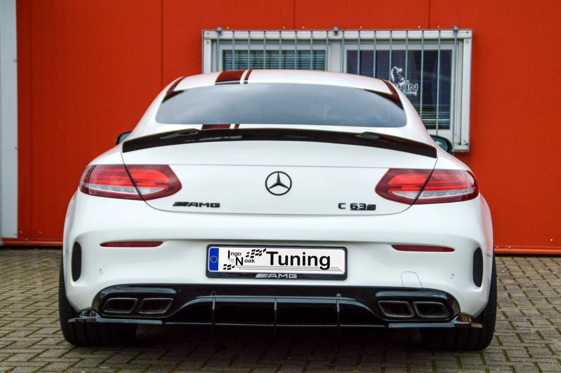 Gefräster Heckansatz mit Seitenteilen für Mercedes C-Klasse C63AMG C205/A205 Coupe Cabrio