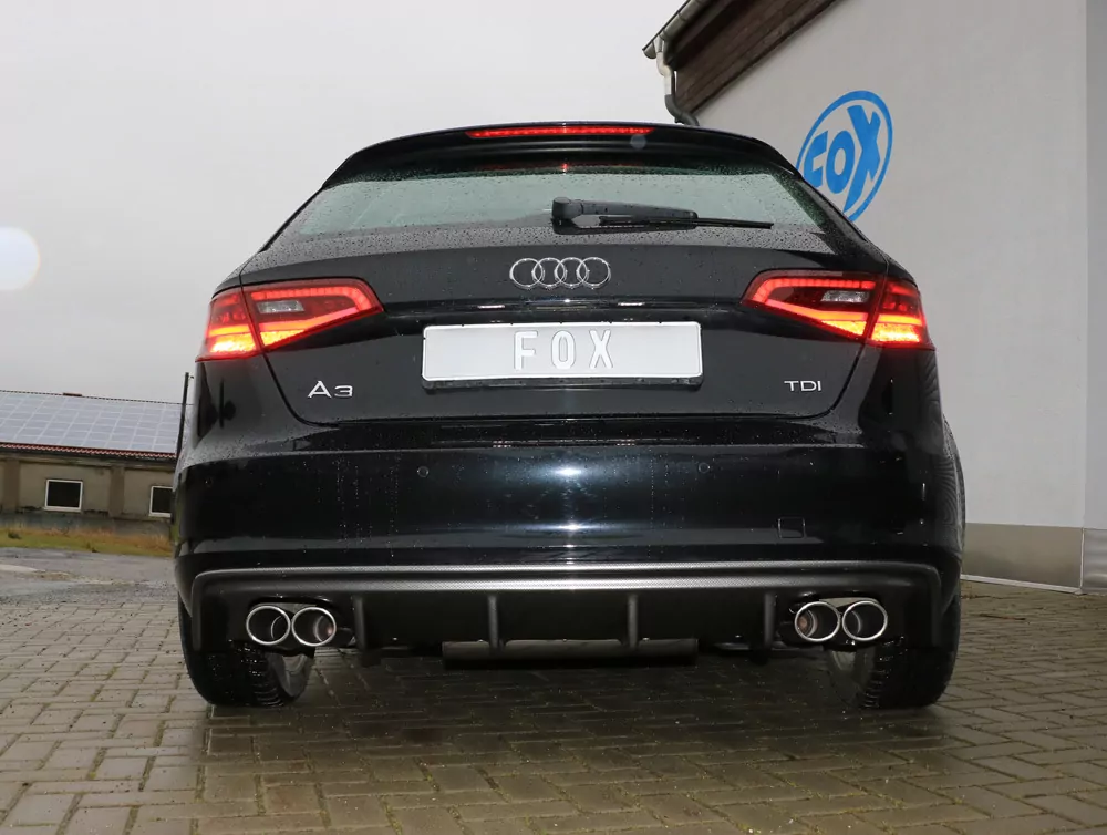 Audi A3 - 8V Sportback  Endschalldämpfer Ausgang rechts/links - 2x88x74 Typ 32 rechts/links