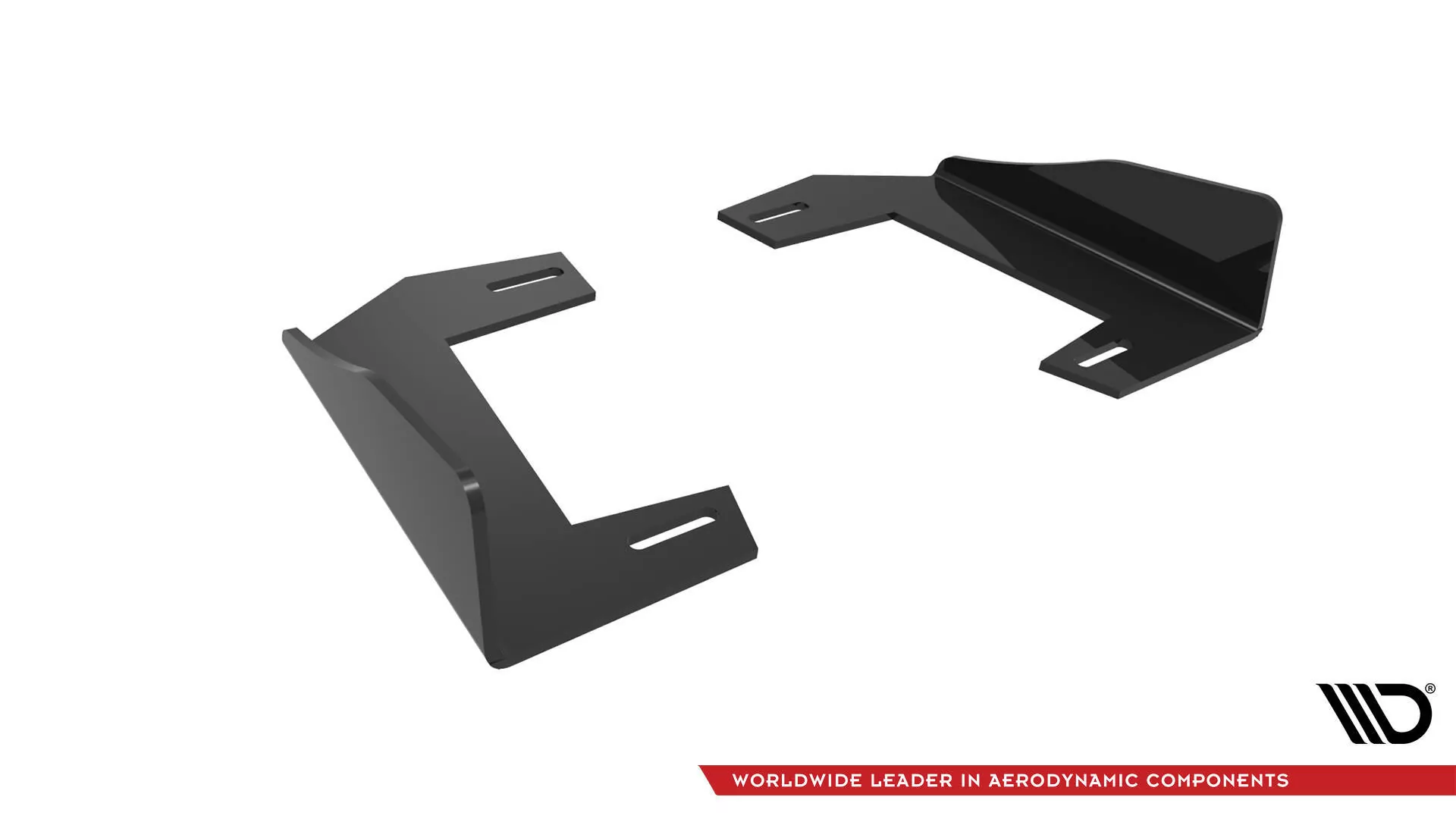 Hintere Seiten Flaps V.1 Für BMW 1er M-Paket / M135i / 128ti F40 Schwarz Hochglanz