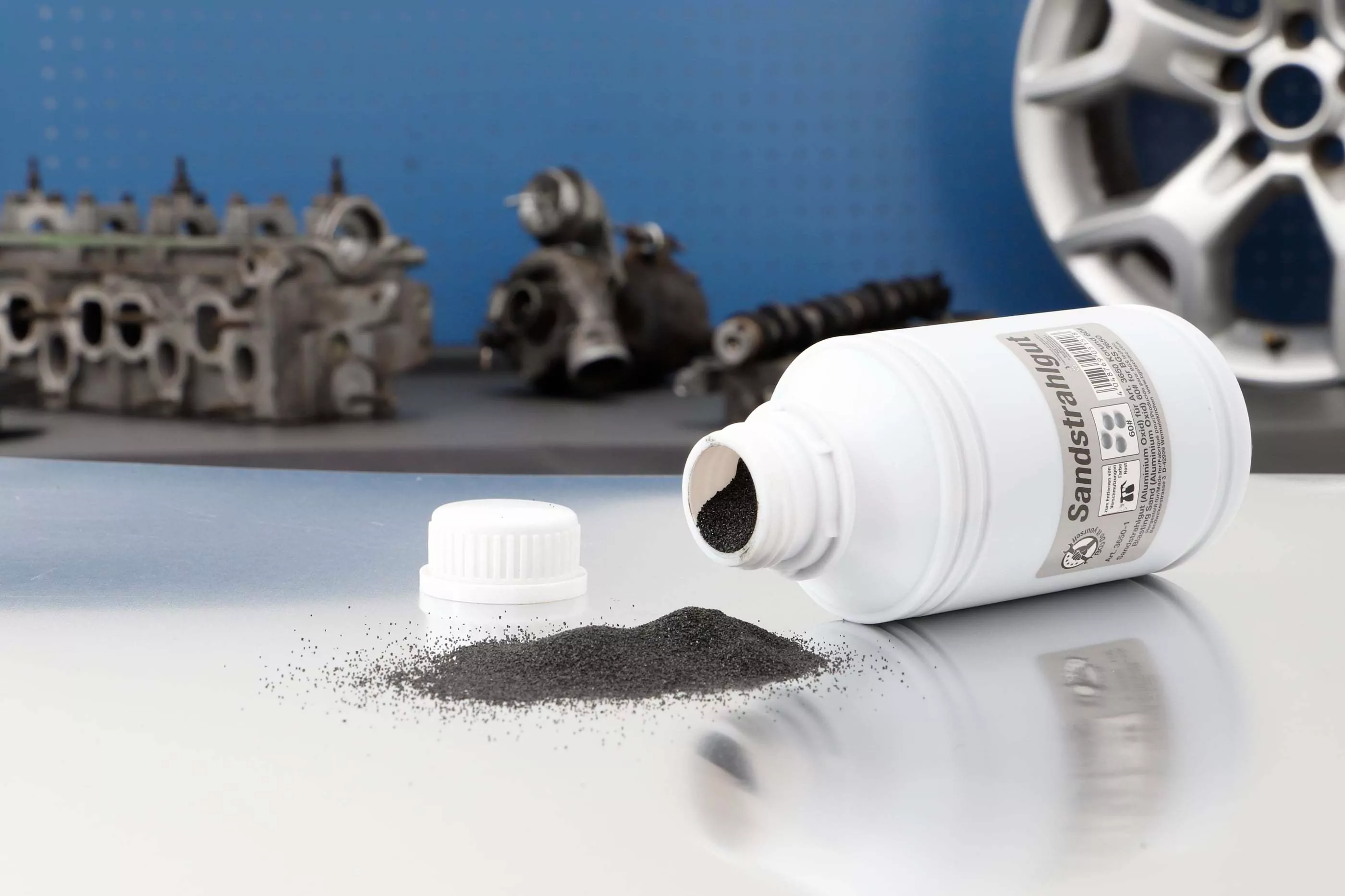 Sandstrahlgut | Aluminium Oxid | Korund 60# | 850 g