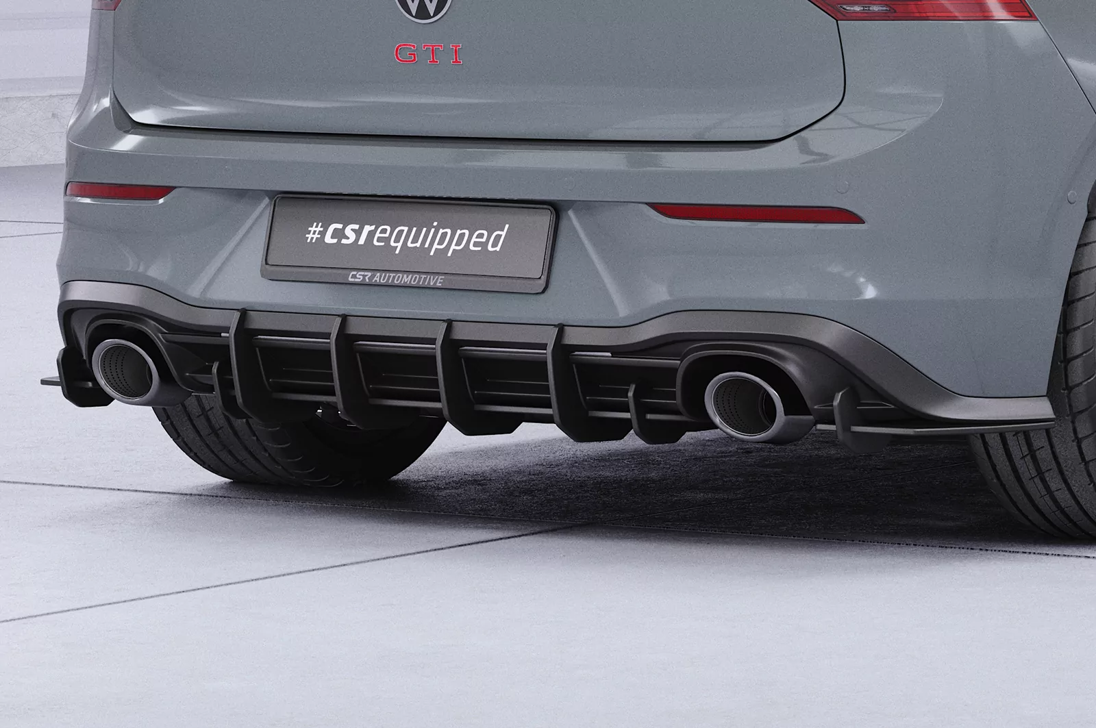 Racing Diffusor / Heckansatz für VW Golf 8 (Typ CD) GTI Clubsport HA316