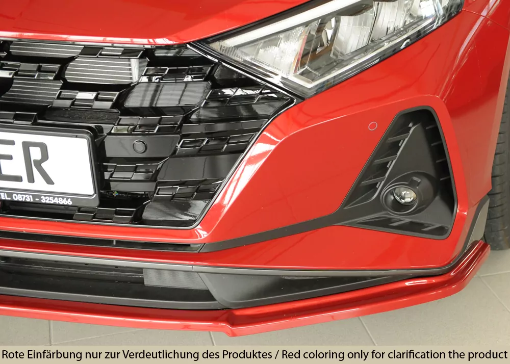 Rieger Spoilerschwert matt schwarz für Hyundai i20 N  (BC3) 5-tür. (Schrägheck) 04.21-