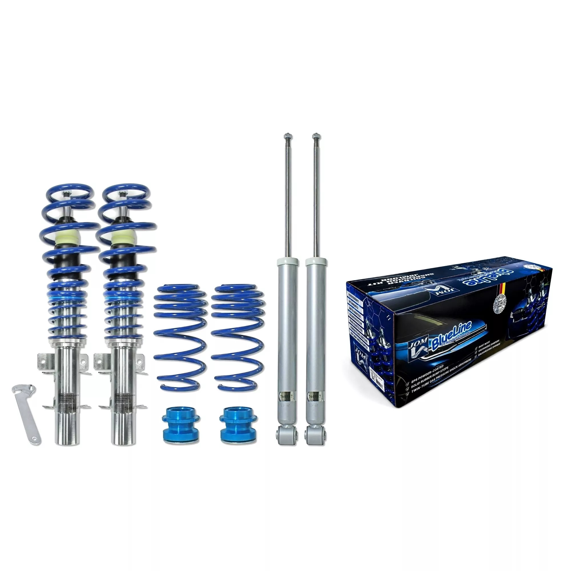 BlueLine Gewindefahrwerk passend für Seat Ibiza und Cordoba Typ (6L) 1.2, 1.4, 1.4 TDi, 1.9SDi, 1.9TDi  Baujahr 2002 - 2008